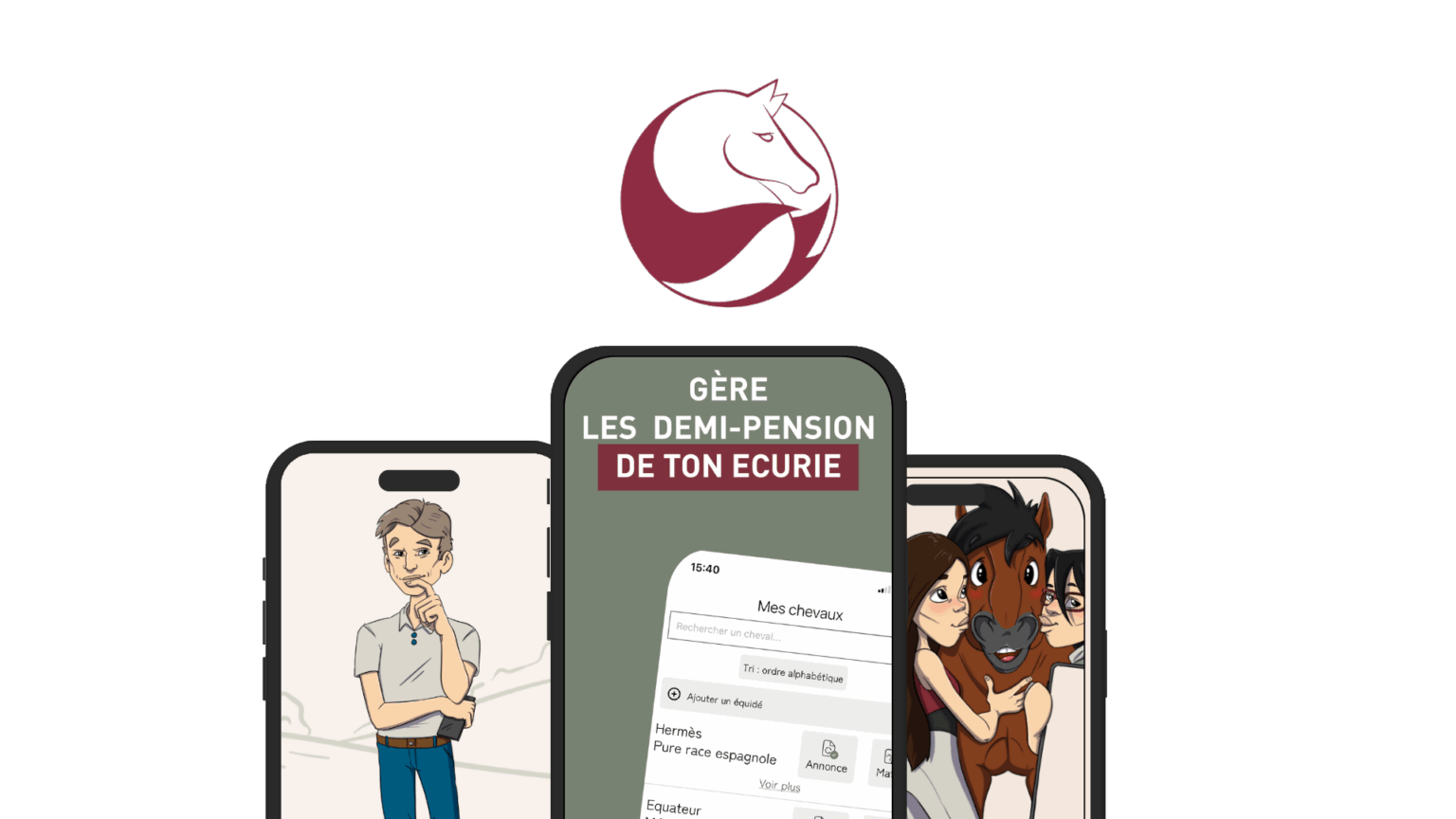 image de présentation de l'application pour la demi pension des centre équestre - HorseSinergia Ecurie